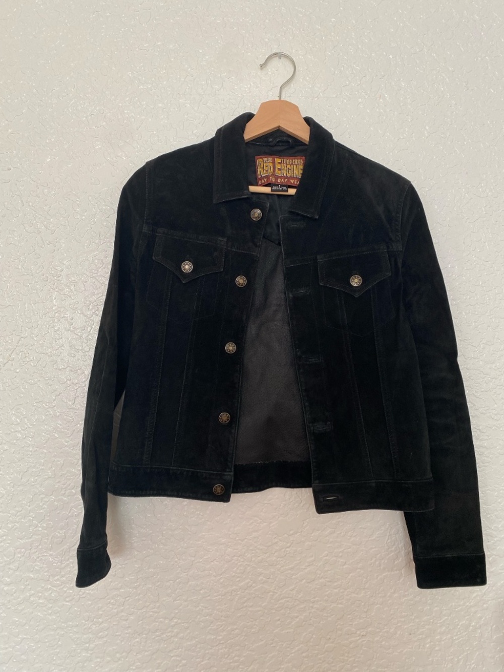 Fitted Black Suede Jacket